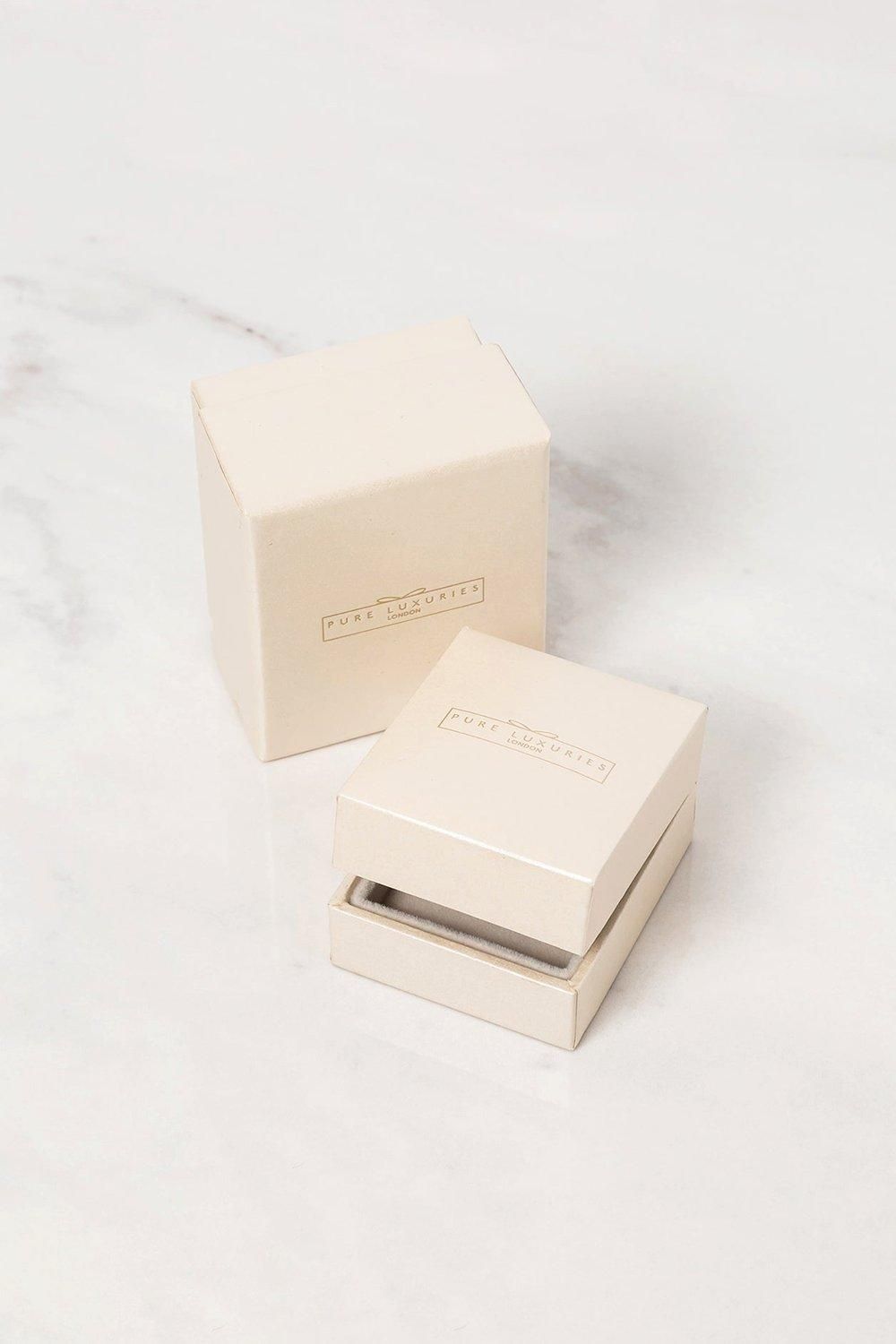 Pure Luxuries London Gift Packaged 'Minerva' 18ct Gold Plated Sterling Silver Earrings