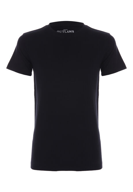 Older Boys Black T-Shirt
