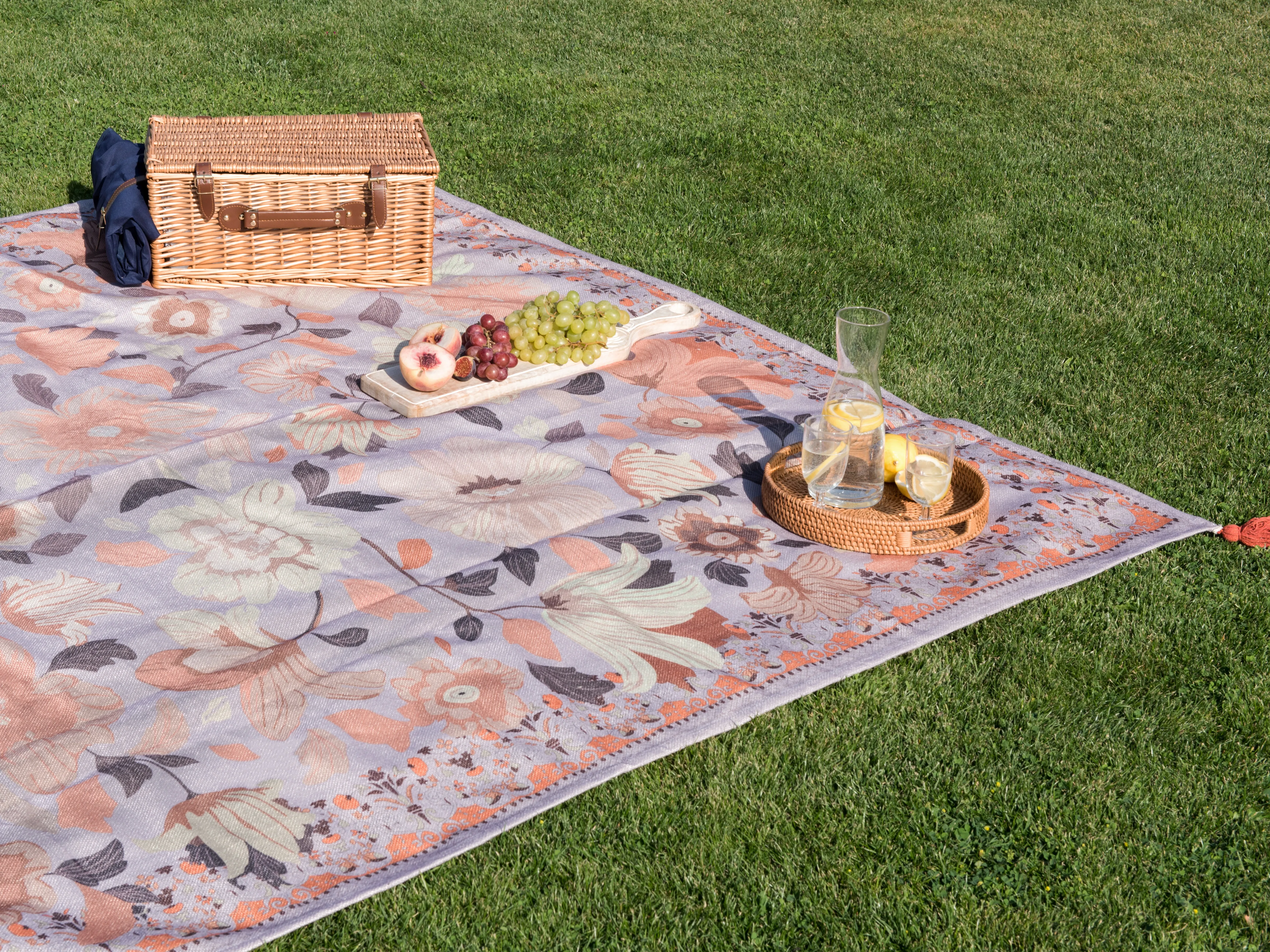 Picnic Blanket TUFKI 200 x 200 cm Purple