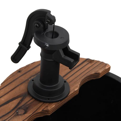 NNEVL Water Fountain with Pump 44.5x44.5x58 cm Solid Wood Fir