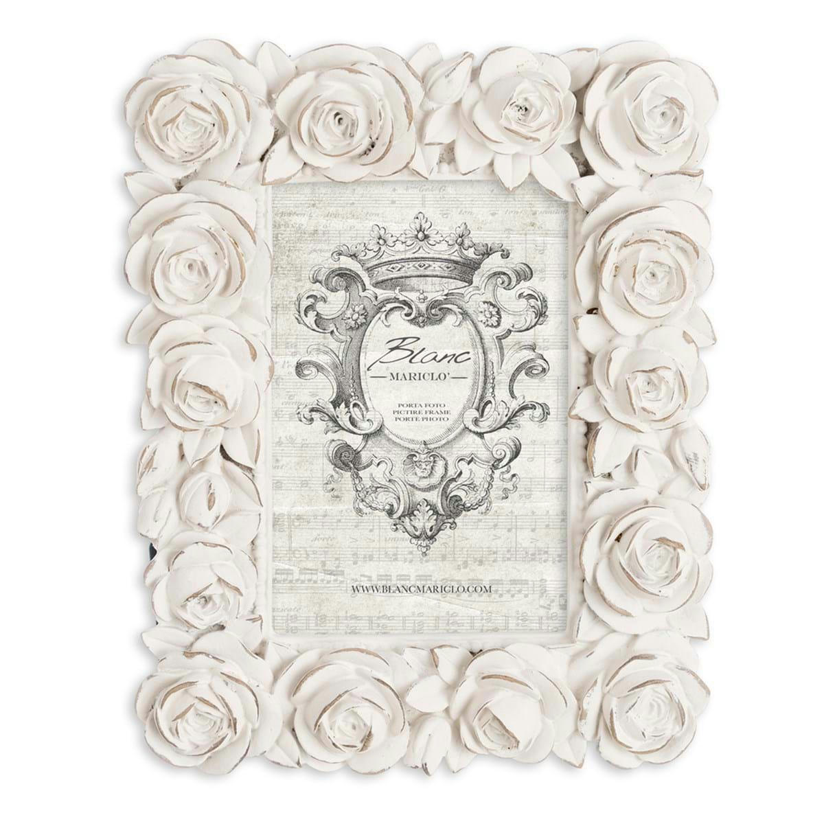 - Cadre photo en résine blanc H23