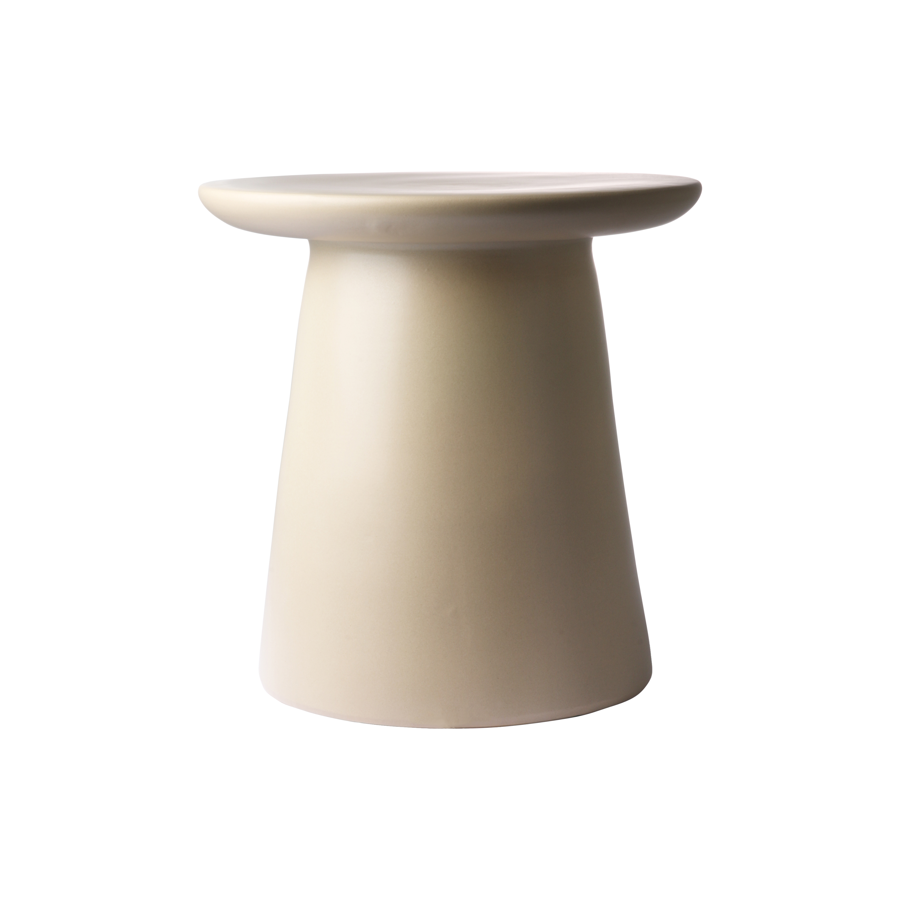HKliving Earthenware Bijzettafel M - Cream