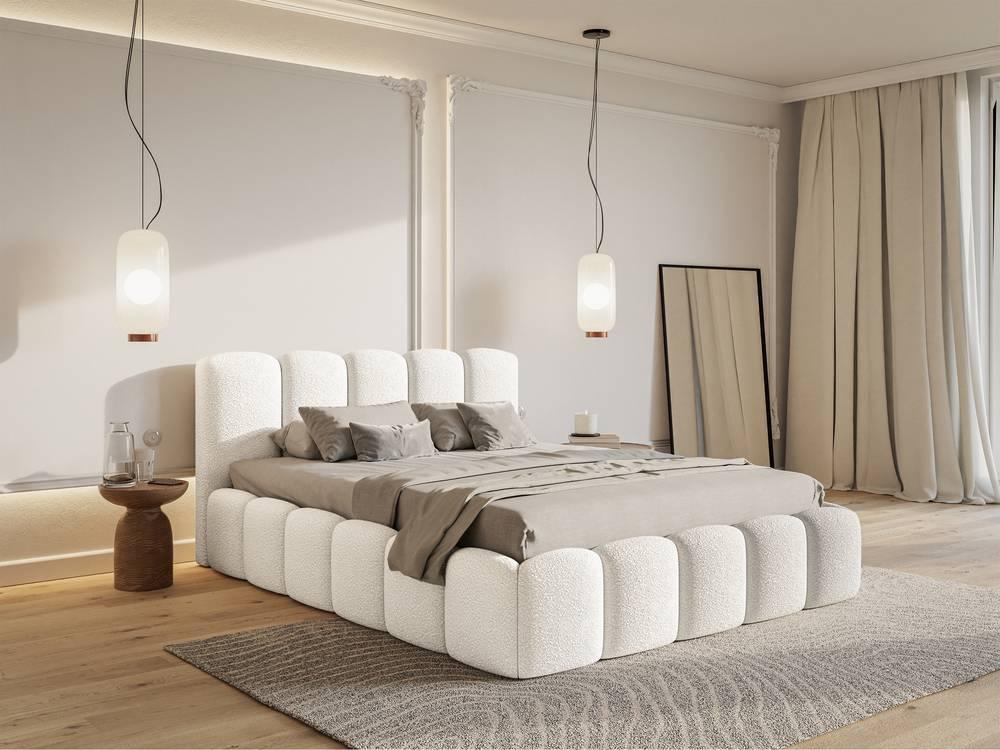 Bedframe Chloe II bouclé met opbergruimte 160 x 200 cm