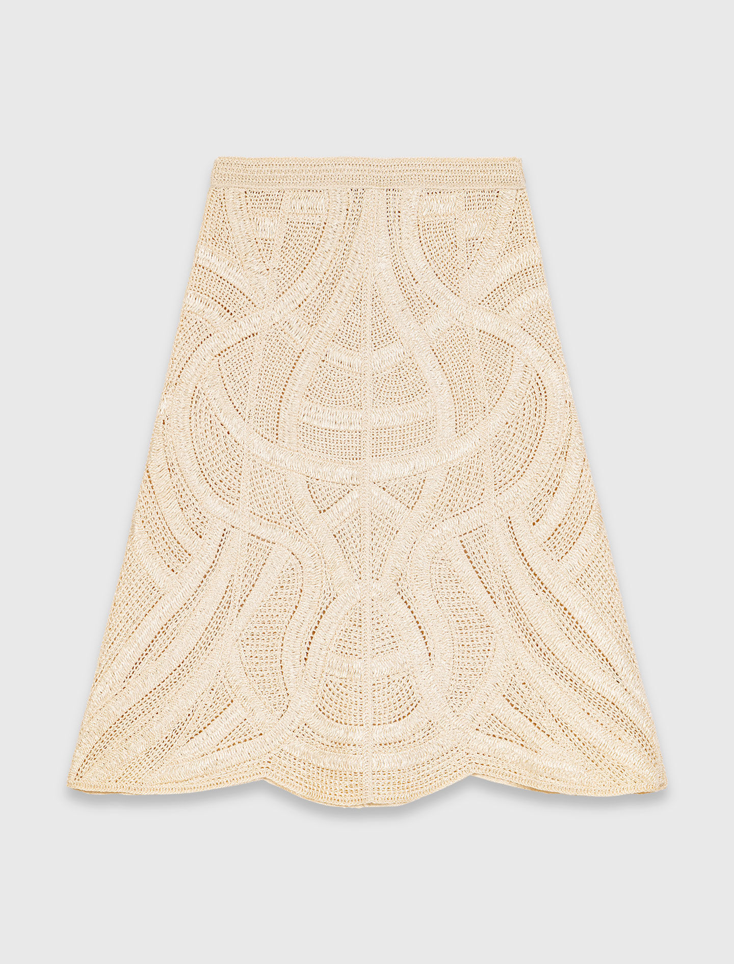 Jupe longue en crochet