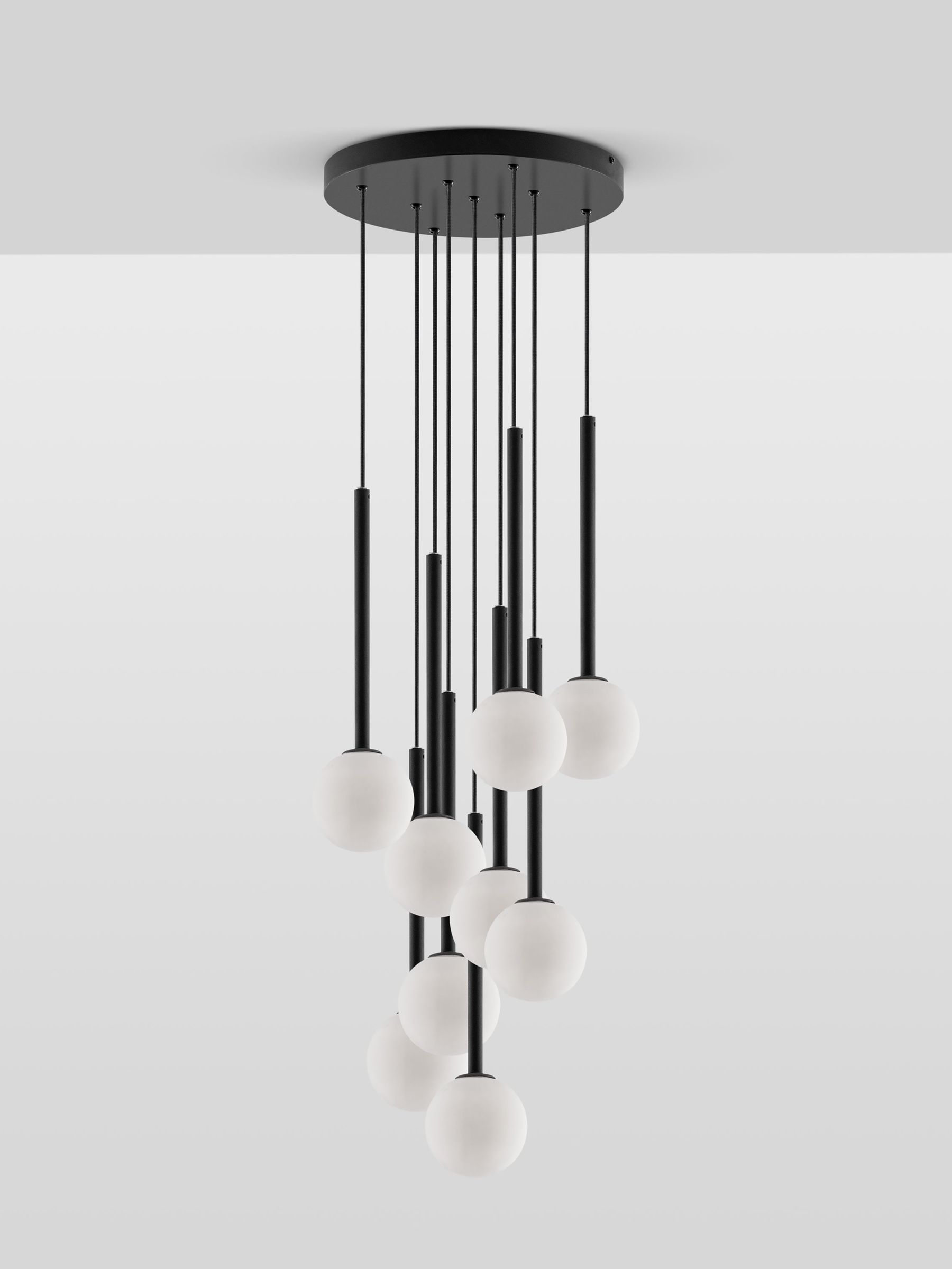 Houseof. Charcoal Grey Opal Ball Cluster Light