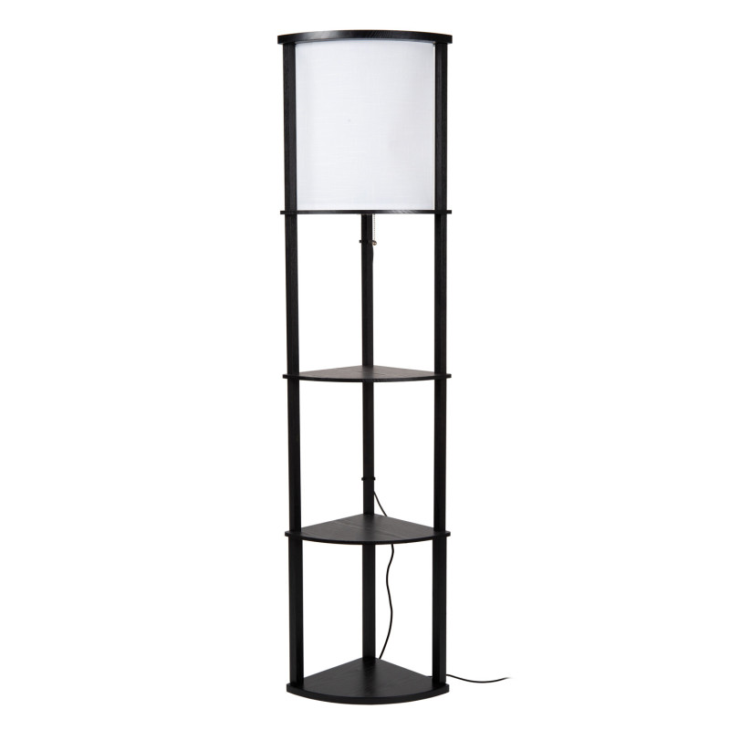 Lampadaire Menno noir E27 60 W LUCIDE