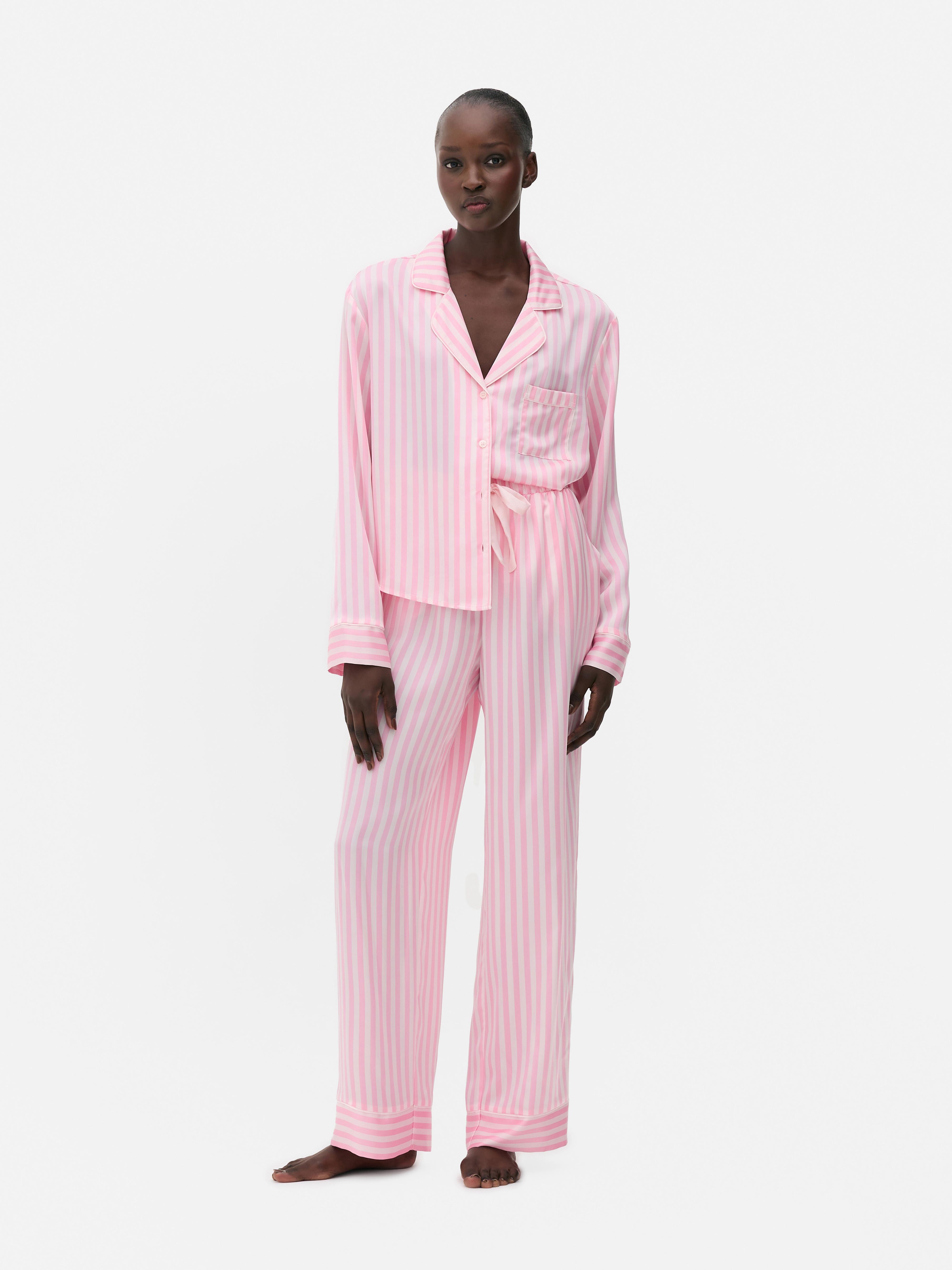 Satin Striped Pajamas
