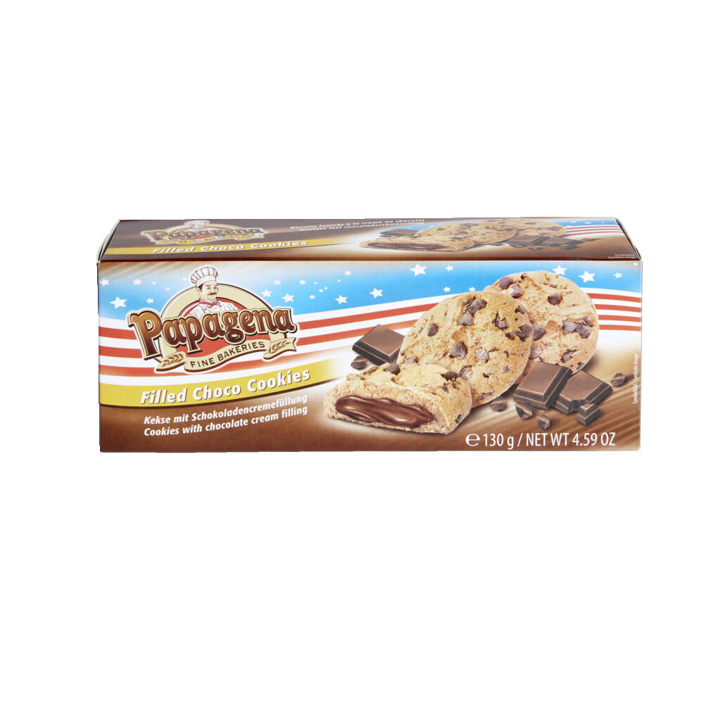 Cookies fourrés choco noisette 130gr