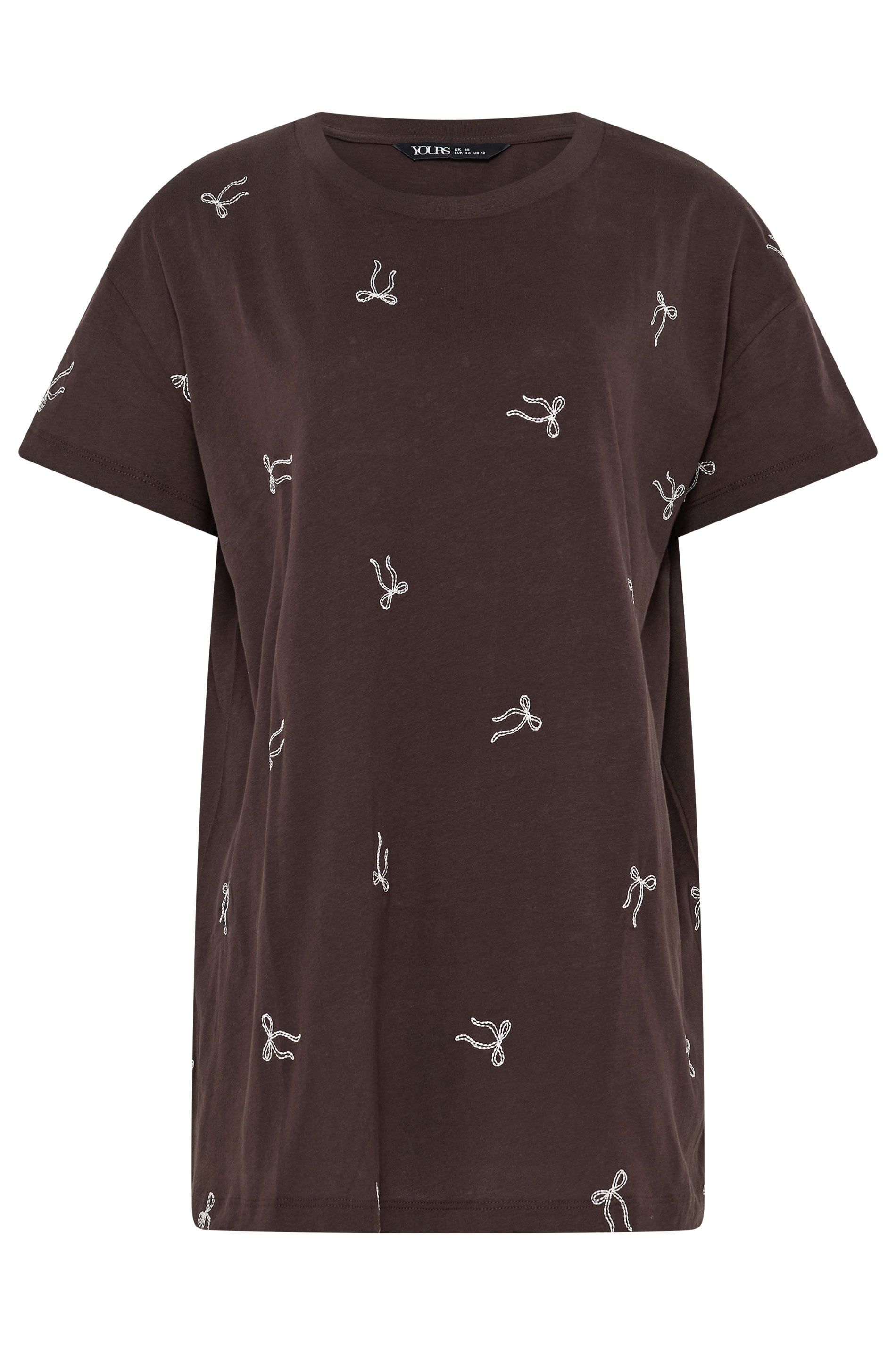 Yours Embroidered Bow T-Shirt