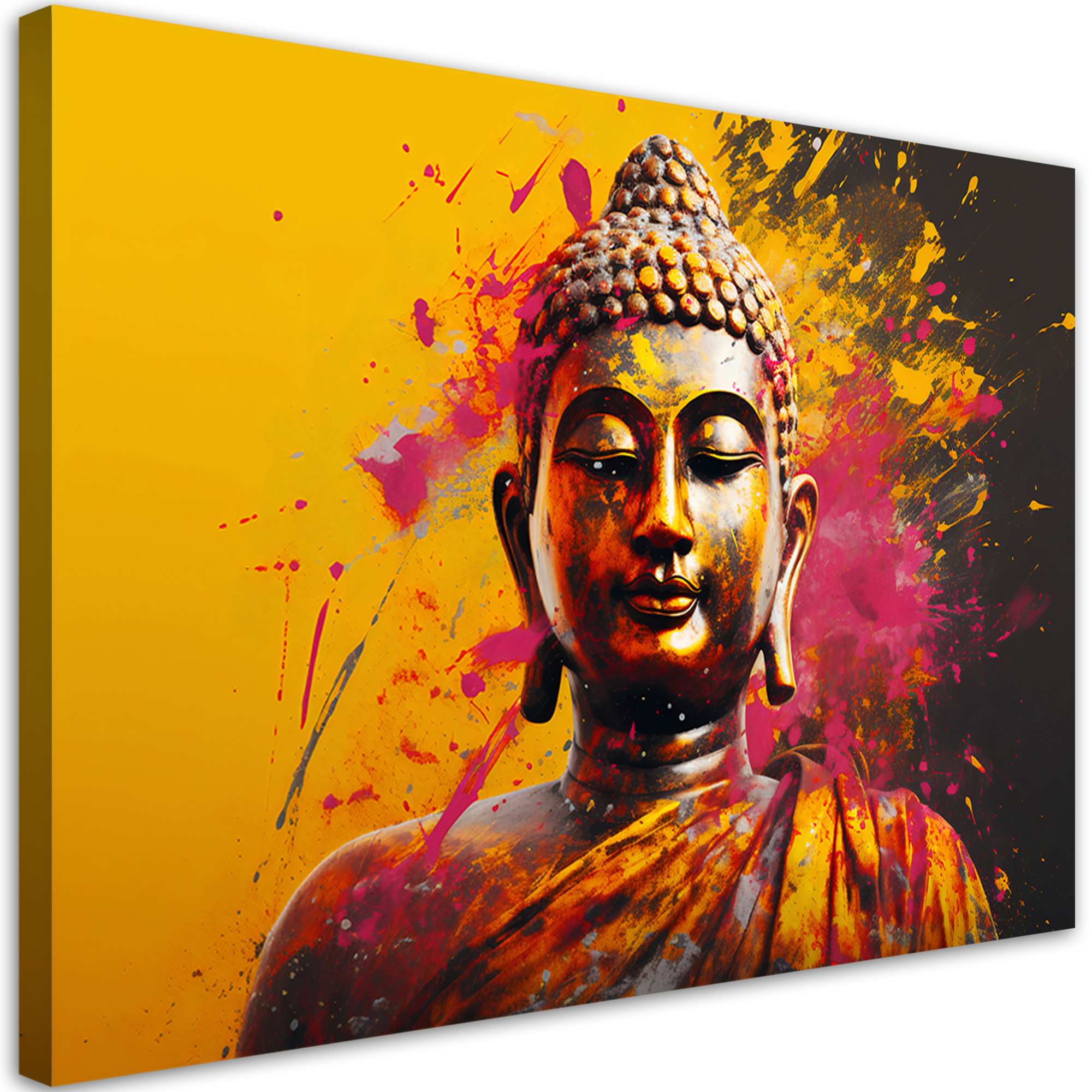Feeby Obraz na płótnie, Budda na abstrakcyjnym tle 60x40