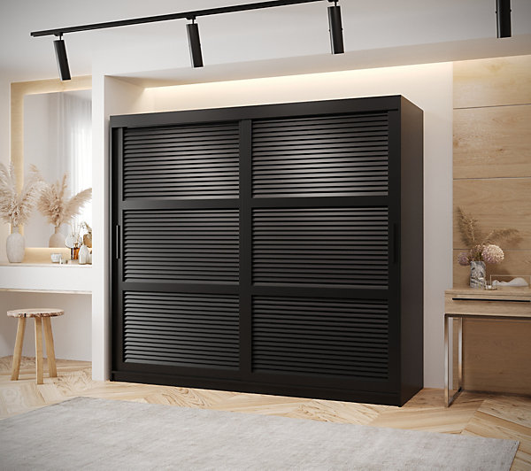 Armoire Zaluzja a portes coulissantes H. 200 x L. 200 x P. 62 2 portes