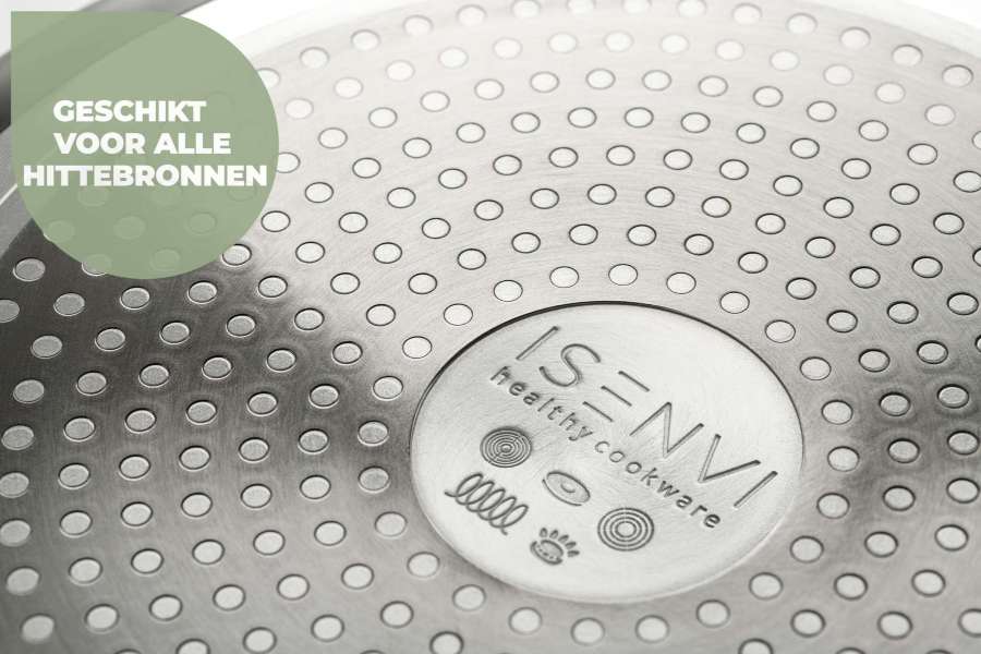 ISENVI Murray keramische koekenpan 20 CM - RVS greep