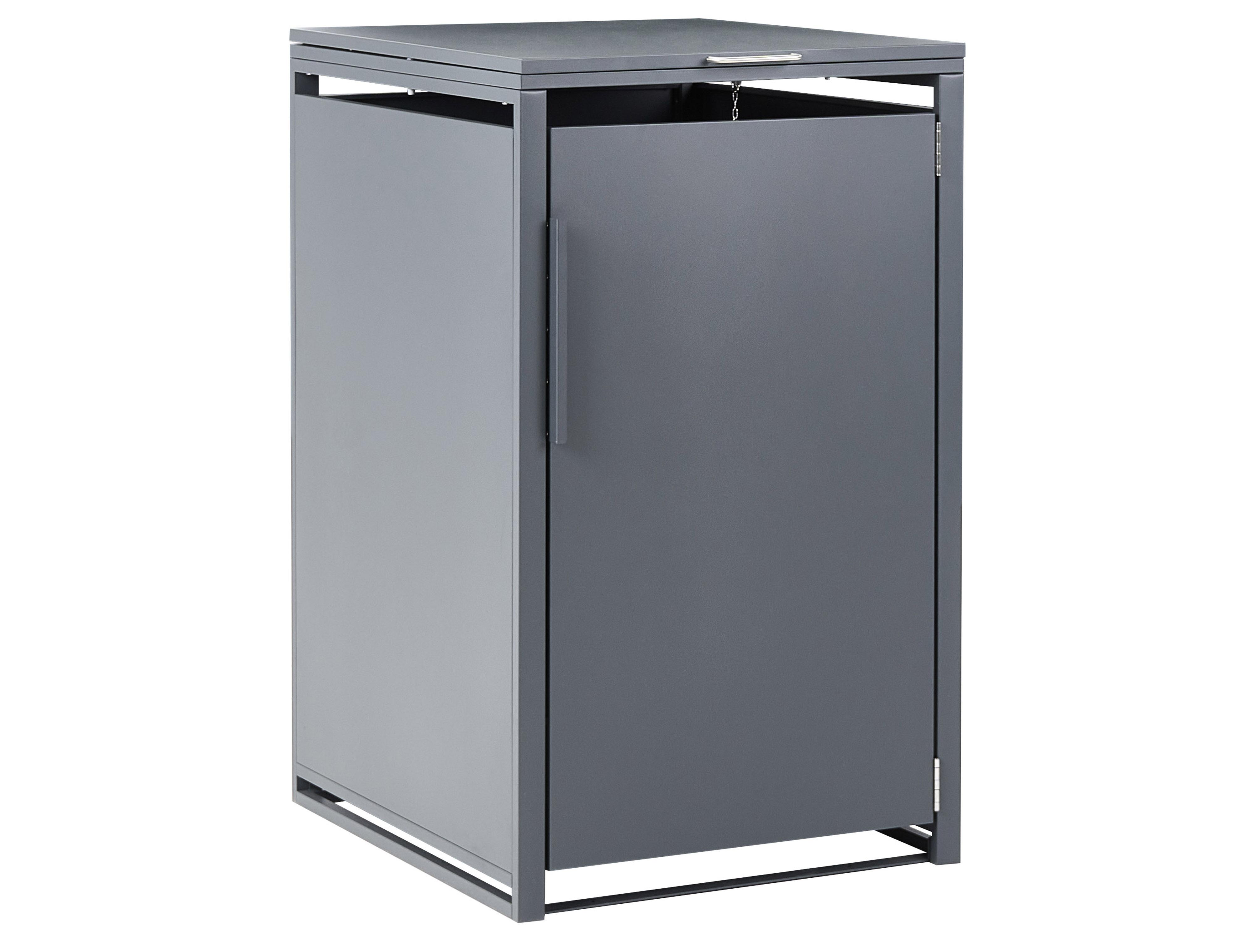 Trash Bin Cover 240 L PIACENZA Metal Dark Grey