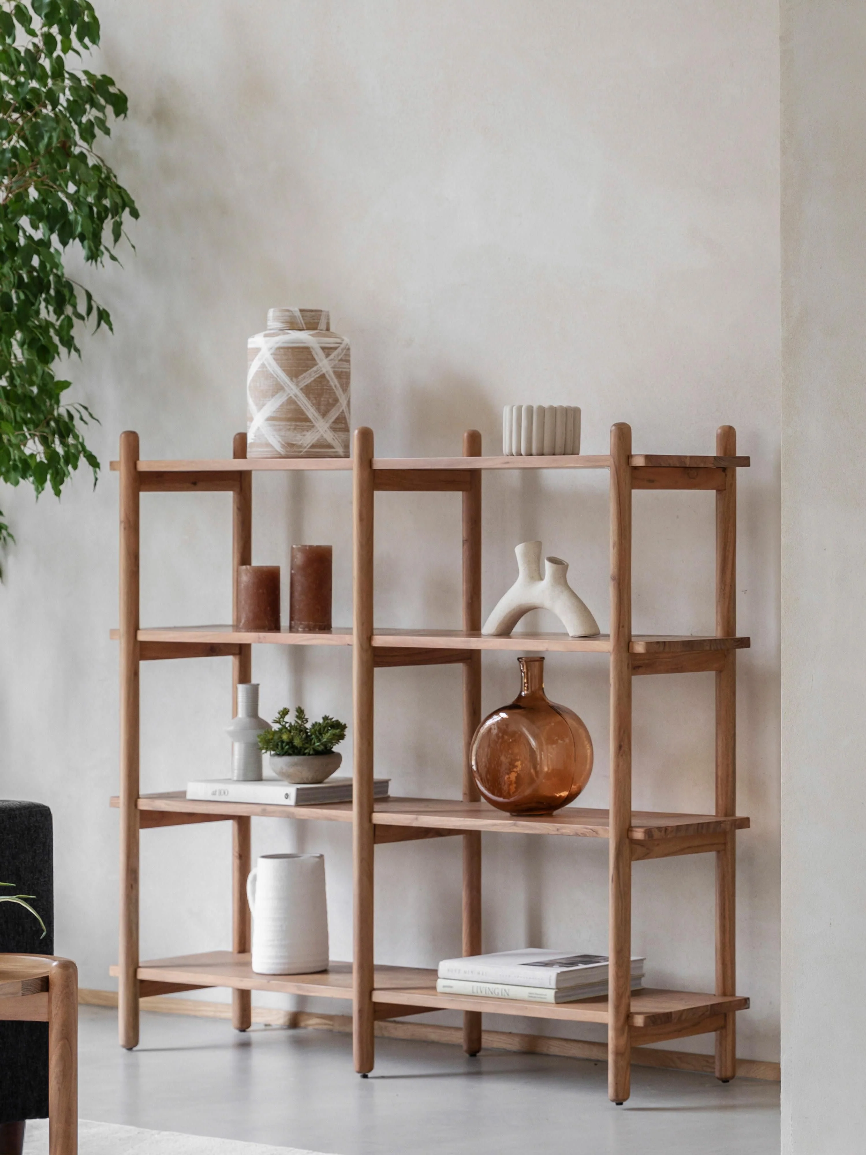 Regal Cannes aus Akazienholz
