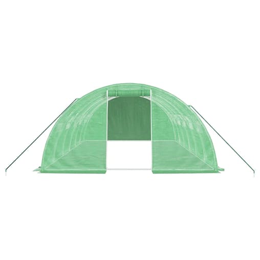 NNEVL Greenhouse with Steel Frame Green 24 m&sup2; 6x4x2 m