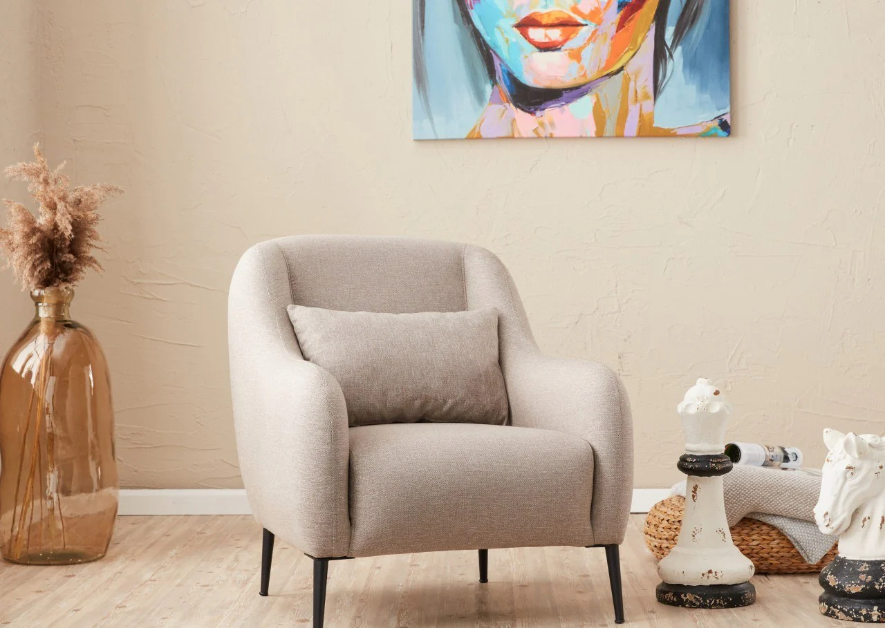 Fauteuil Venus linnen