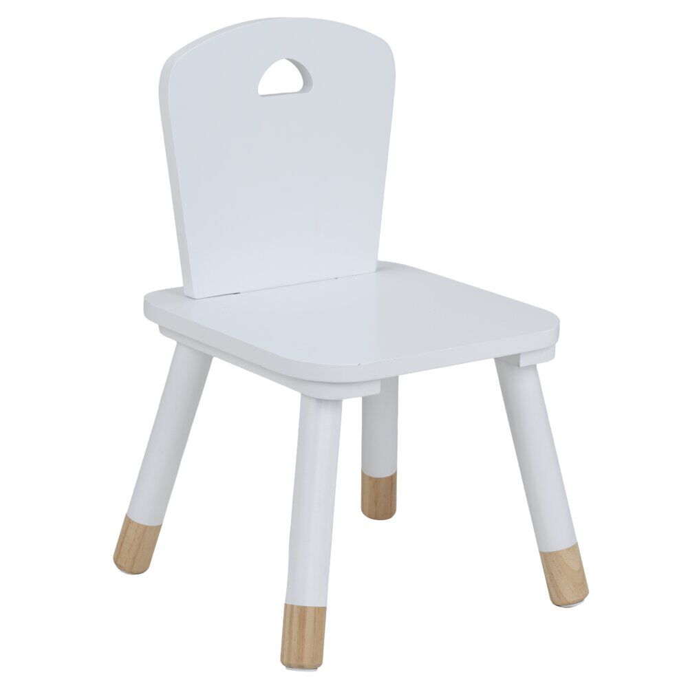 Chaise enfant bois blanc 28x28xH50