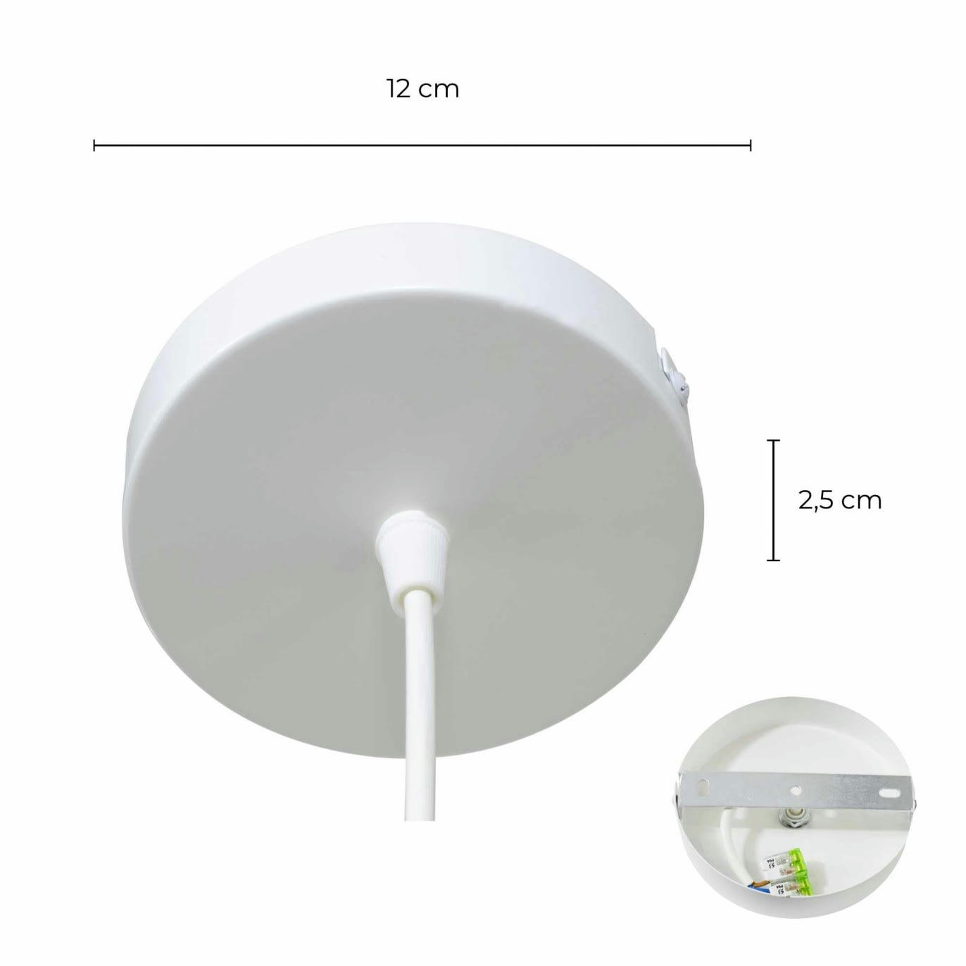 SILENE - Suspension en sisal et coton blanc