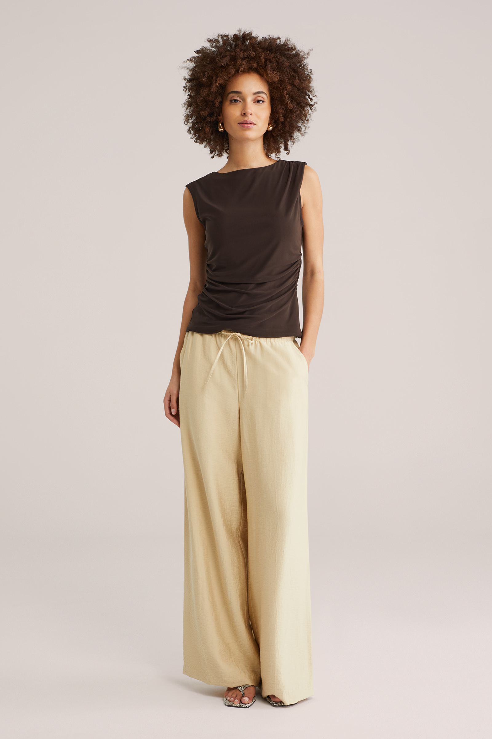 Dames wide leg broek