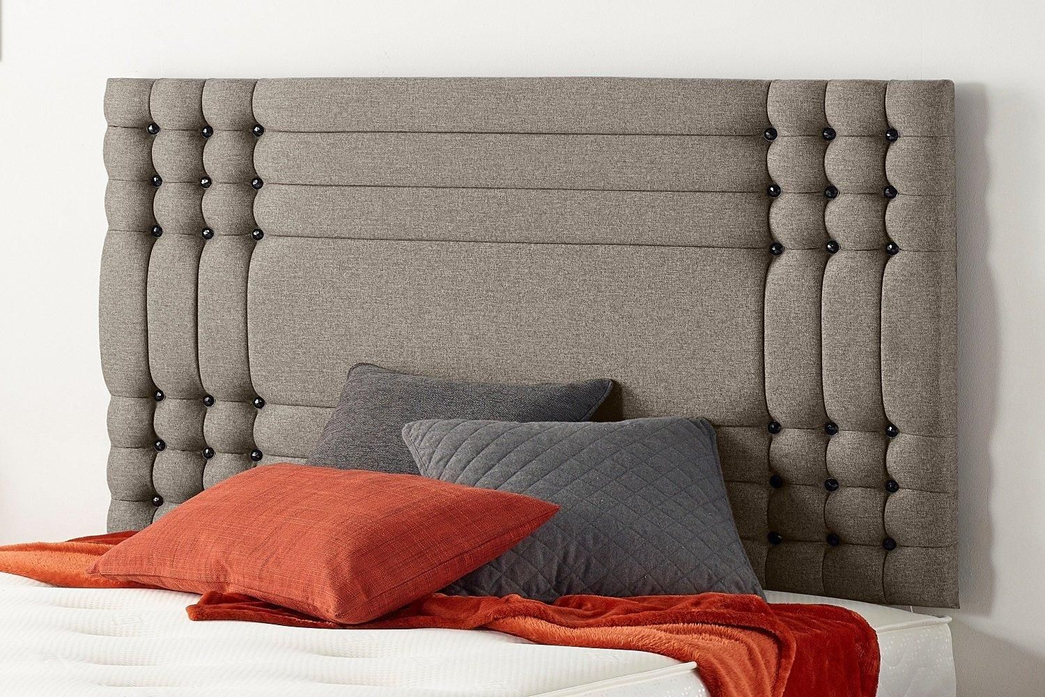 Somnior Flexby Divan Bed Base With 4 Drawers and Headboard Tweed