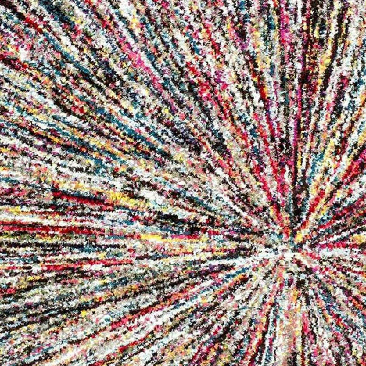 BOUTIK IMPACT - Tapis salon multicolore 160x160 carré