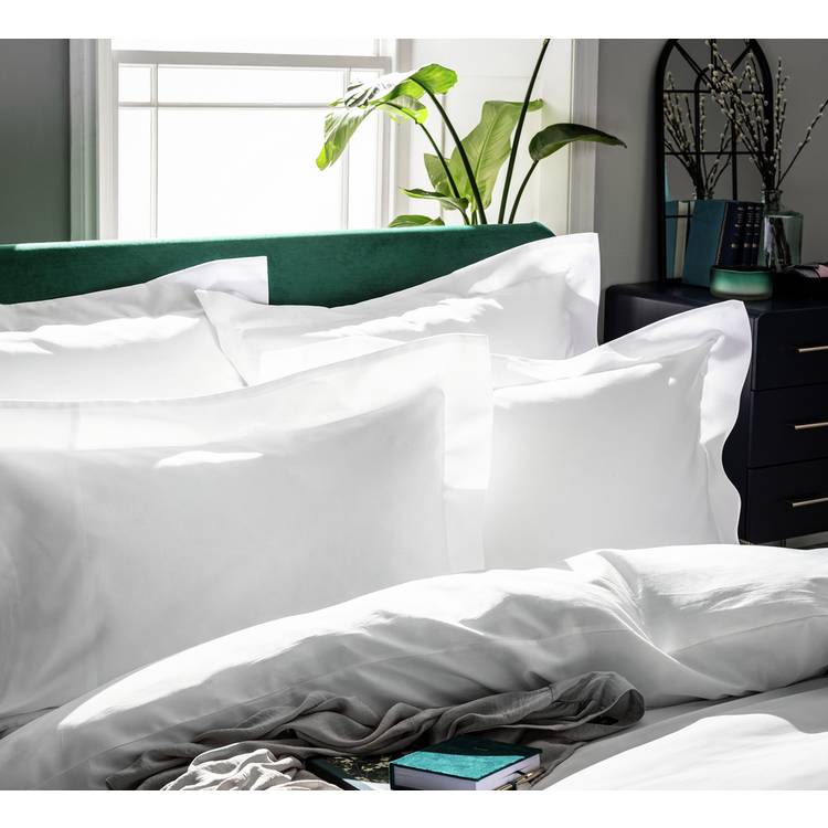 Habitat Egyptian Cotton 400TC Oxford Pillowcase Pair - White