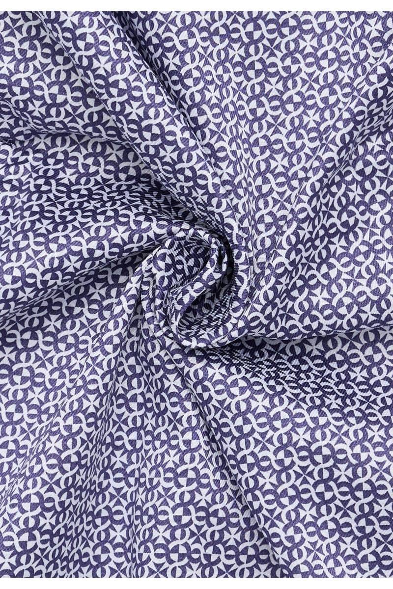 ETERNA Performance Modern Fit Tencel Hemd marine, Bedruckt