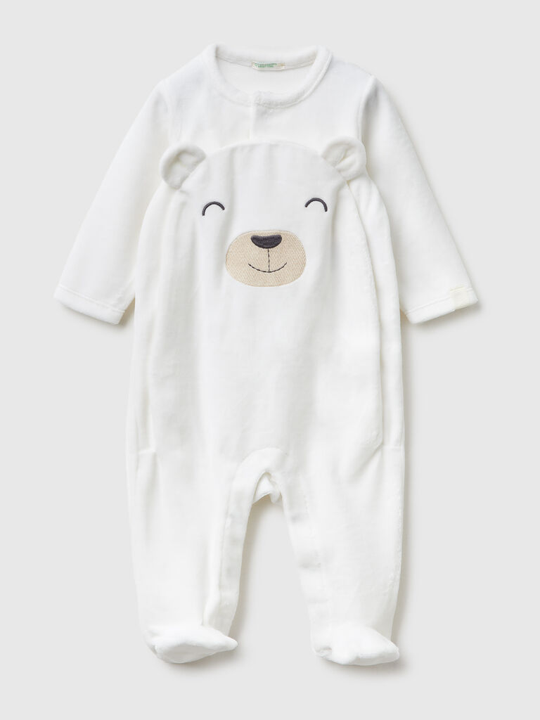 Chenille animal onesie