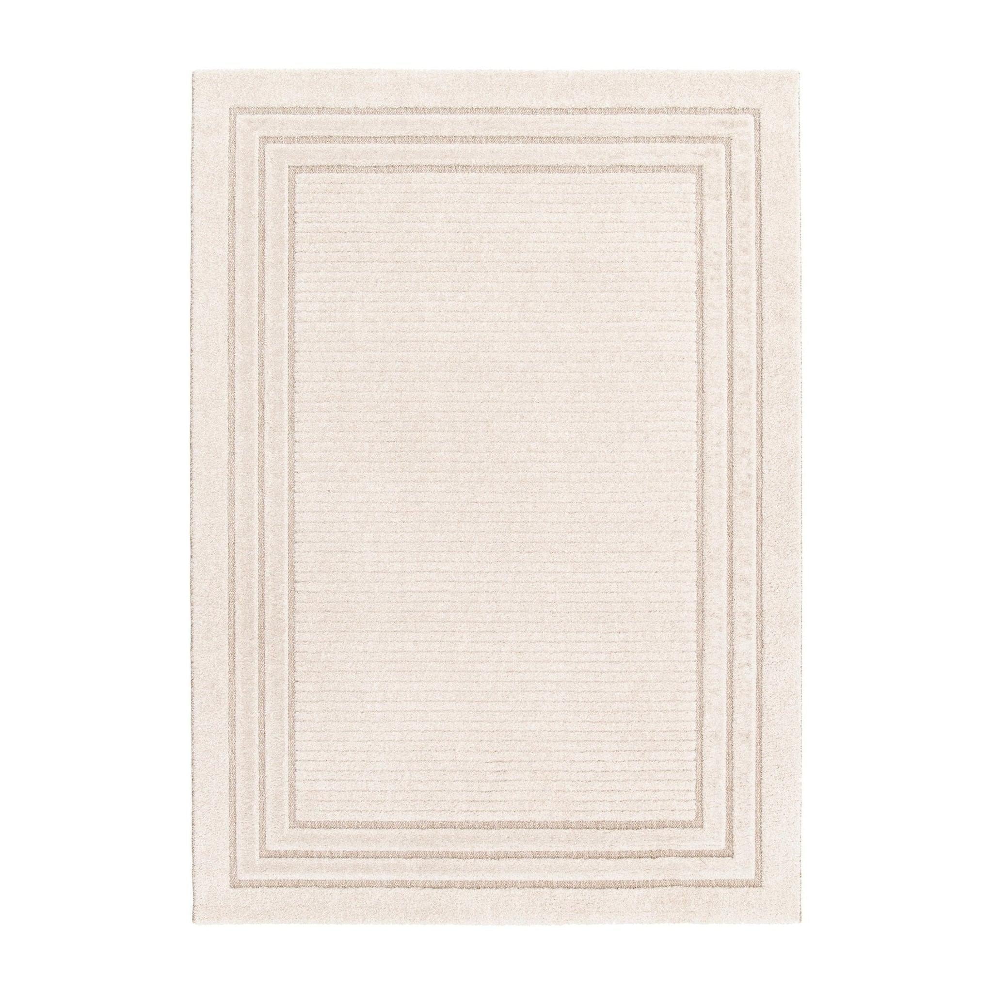 AFK Living vloerkleed Esmee - reliëfeffect - beige - 120 x 170 cm