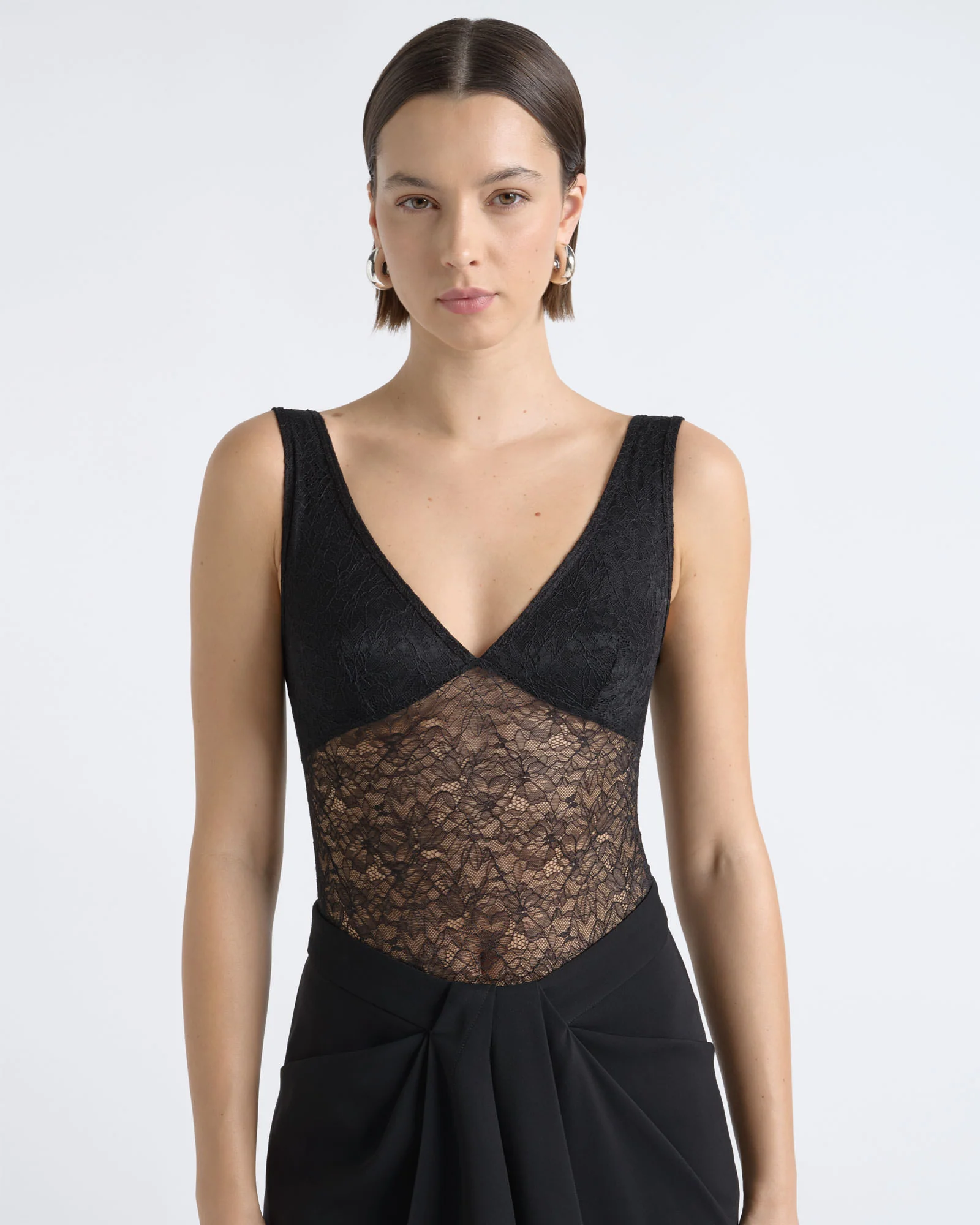 Scoop Neck Lace Bodysuit
