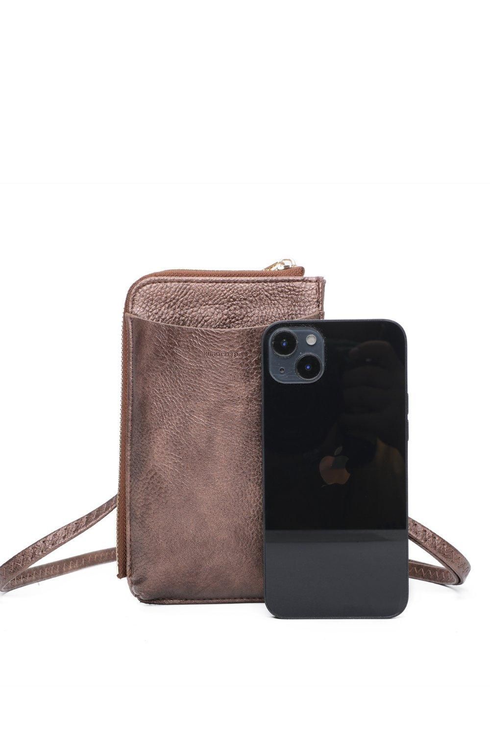 Fontanella Fashion Enkel Minimalist PU Leather Crossbody Phone Purse