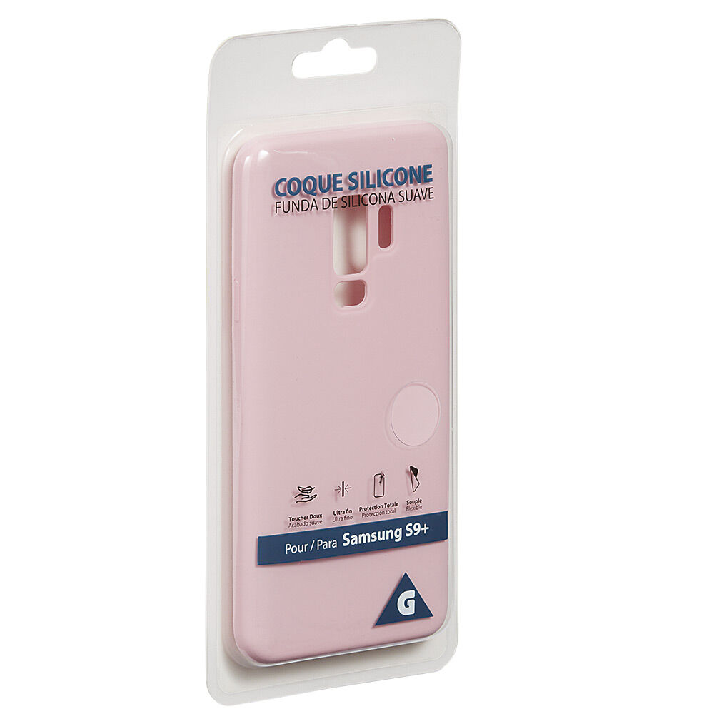 Coque en silicone Samsung S9  rose