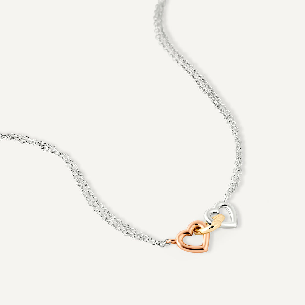 Love You Lots - Triple Heart Charm Bracelet