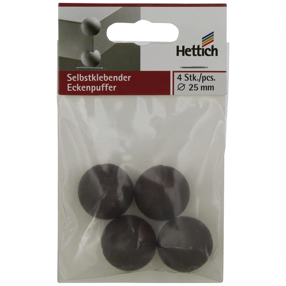 Eckenschutz, rund, Selbstklebend, braun, Ø 25 mm