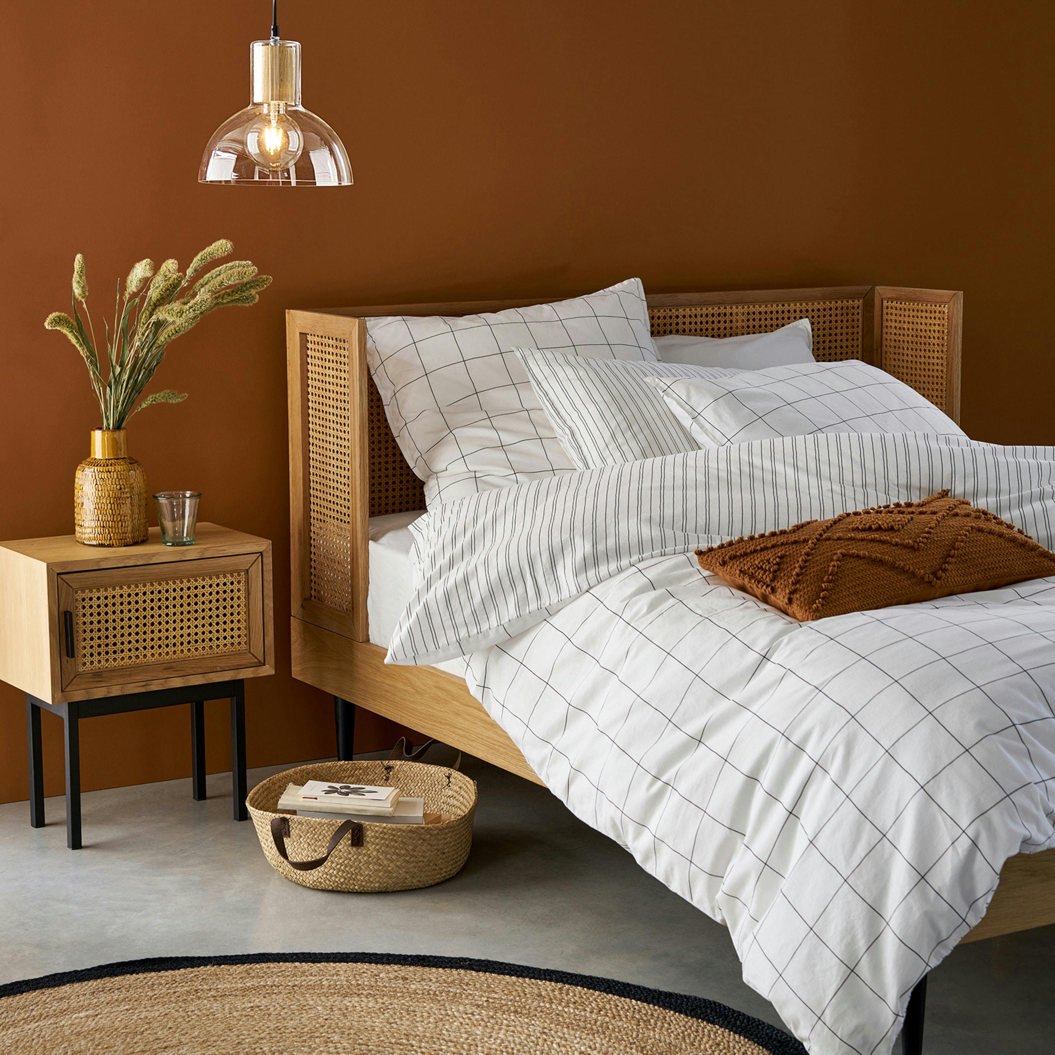 Drap-housse coton lavé Monille