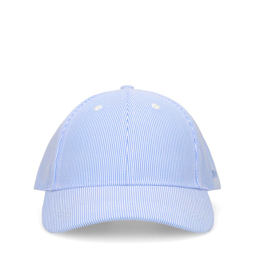 Manfield Blauw en witte gestreepte pet