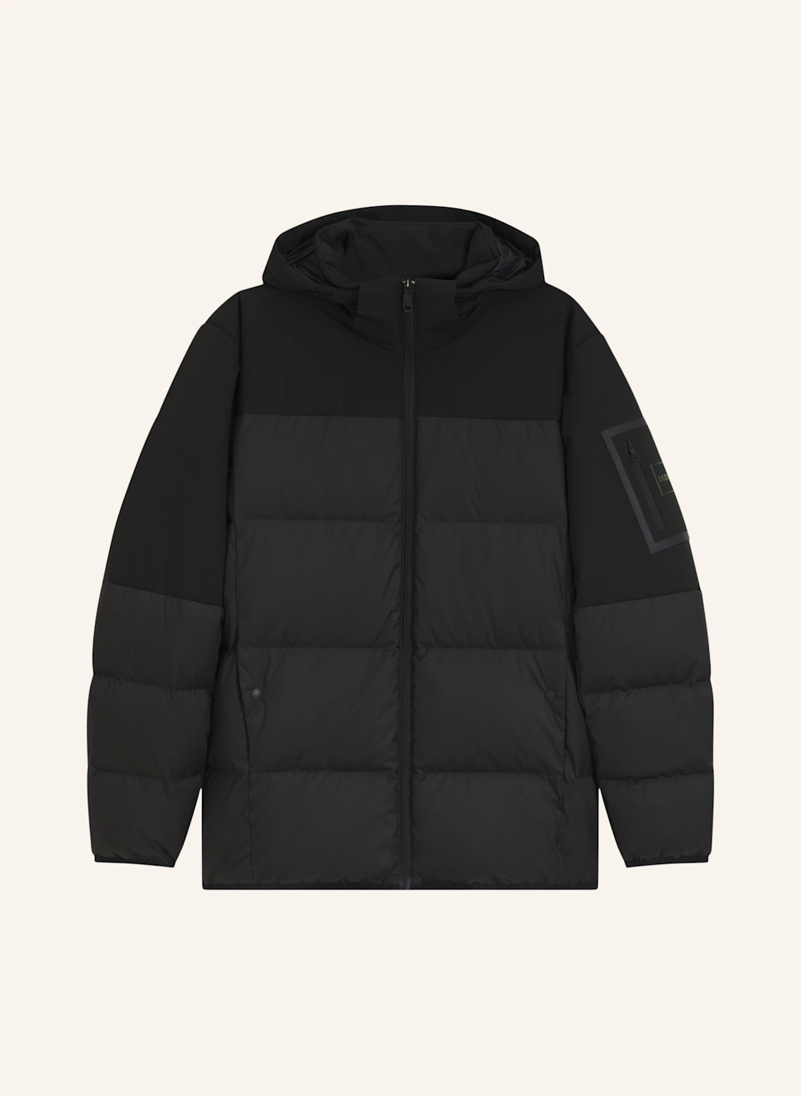 BOSS Daunenjacke BLOCK mit abnehmbarer Kapuze