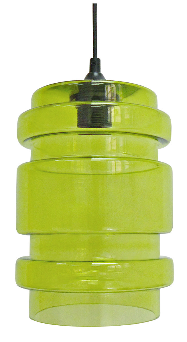 Lampa wisząca czarno-zielona DECORADO 1xE27x60W wym: 110x17x17 cm Candellux