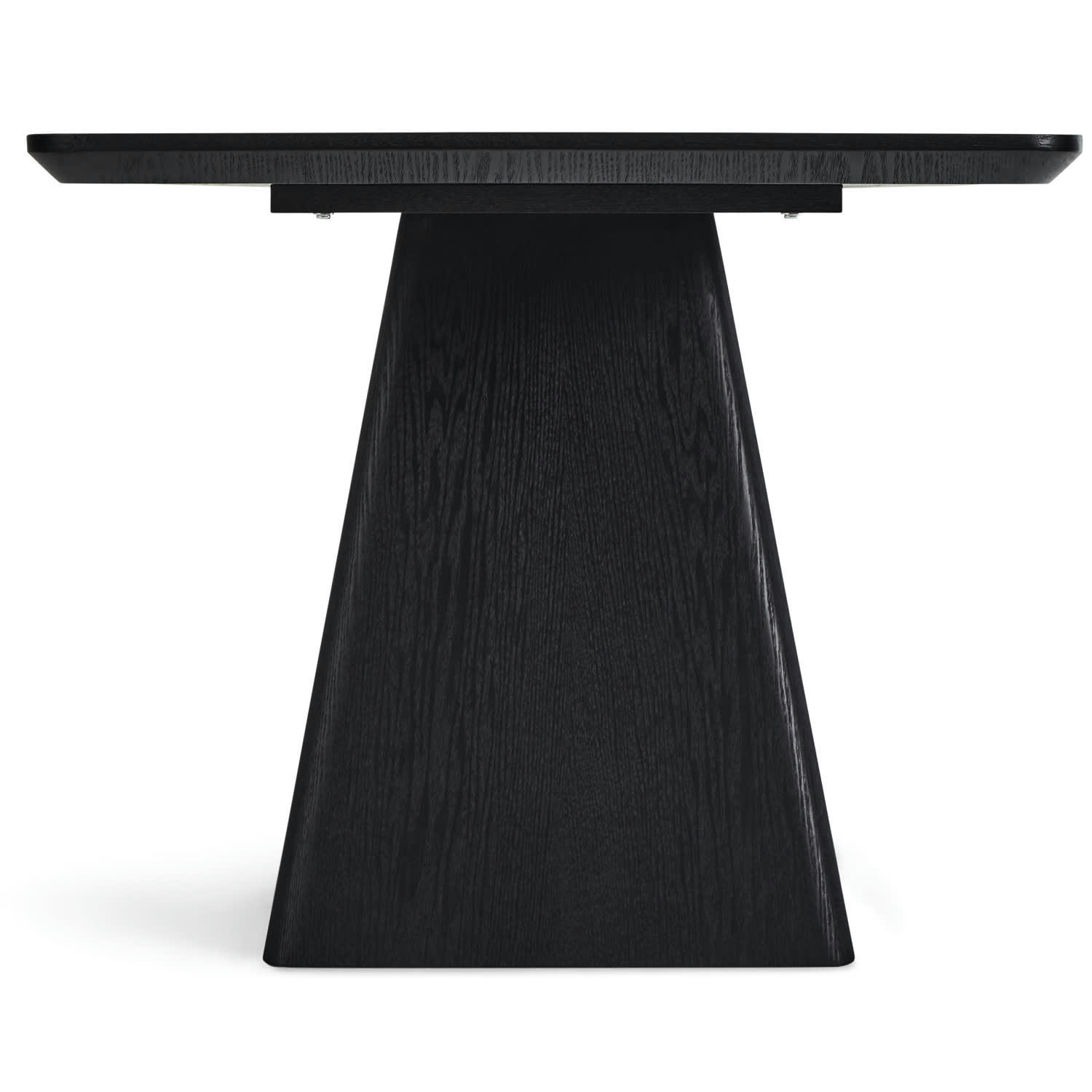 STAR - Table à manger rectangulaire 6 personnes L180 noir