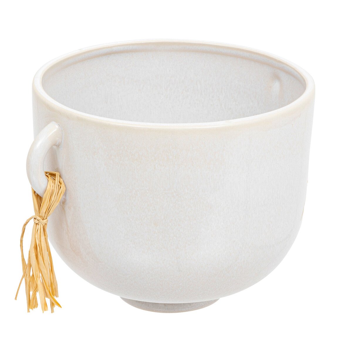 Vaso SOLEYA branco em cerâmica 18cm