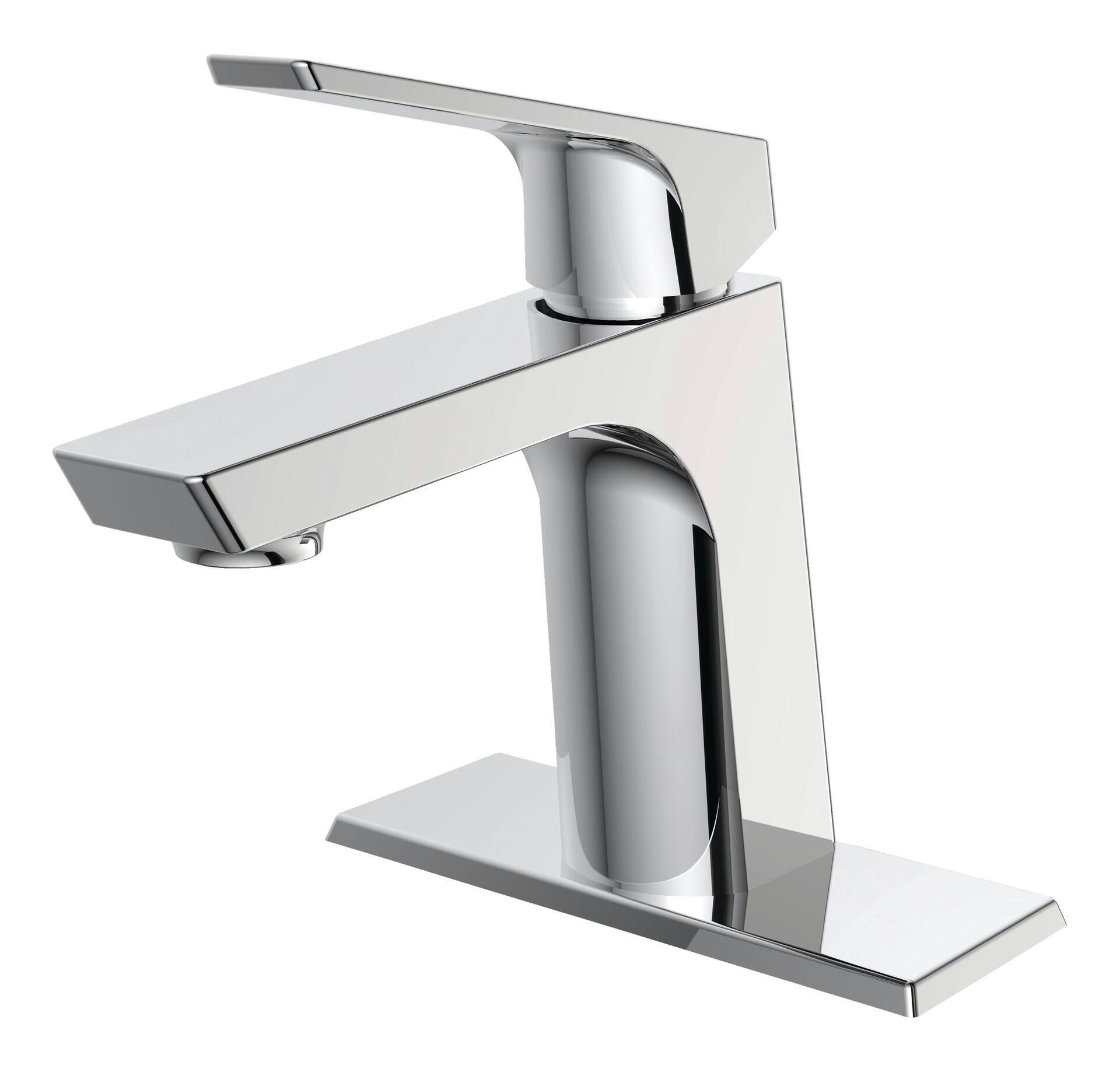 Danze Marisol Single Handle Single Hole 4-in Centerset Bathroom Sink Faucet with Pop-up Drain, Chrome