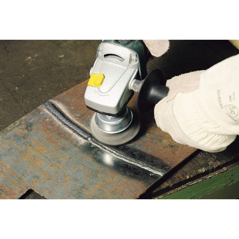 Brosse soucoupe avec fil d'acier Ø 70 mm WOLFCRAFT