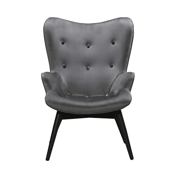 Sessel, Höhe: 92 cm, grau/schwarz