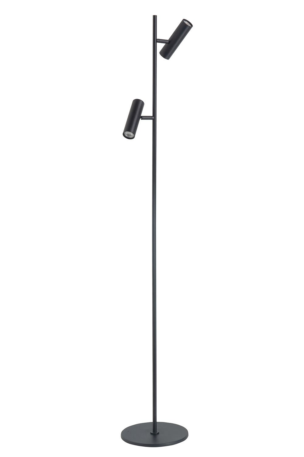 Highlight vloerlamp Trend - 2 lichts - 30 x 141  cm - zwart