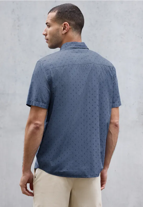 Bedrucktes Popeline Hemd