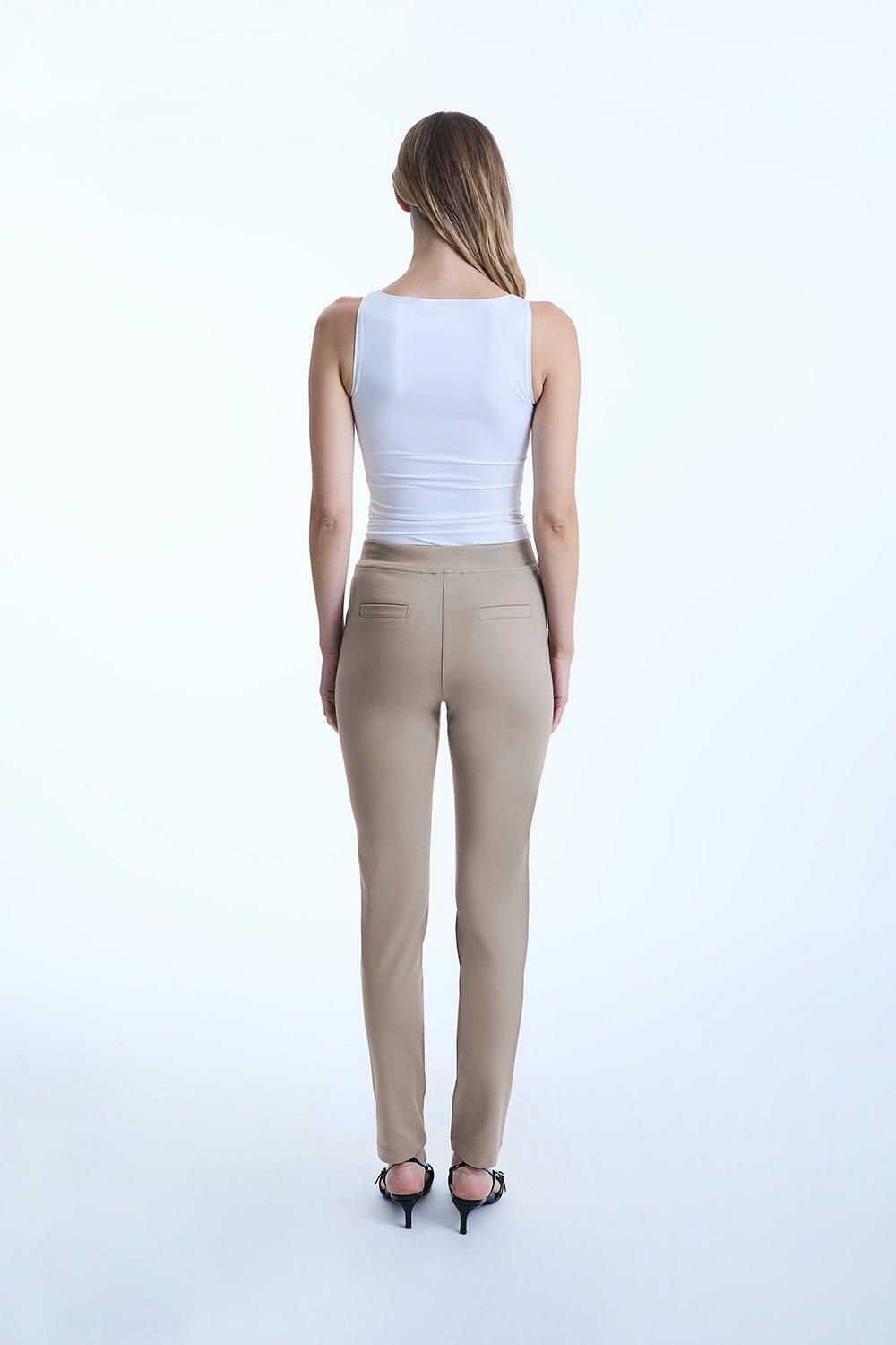 James Lakeland Beige Cigarette Trousers