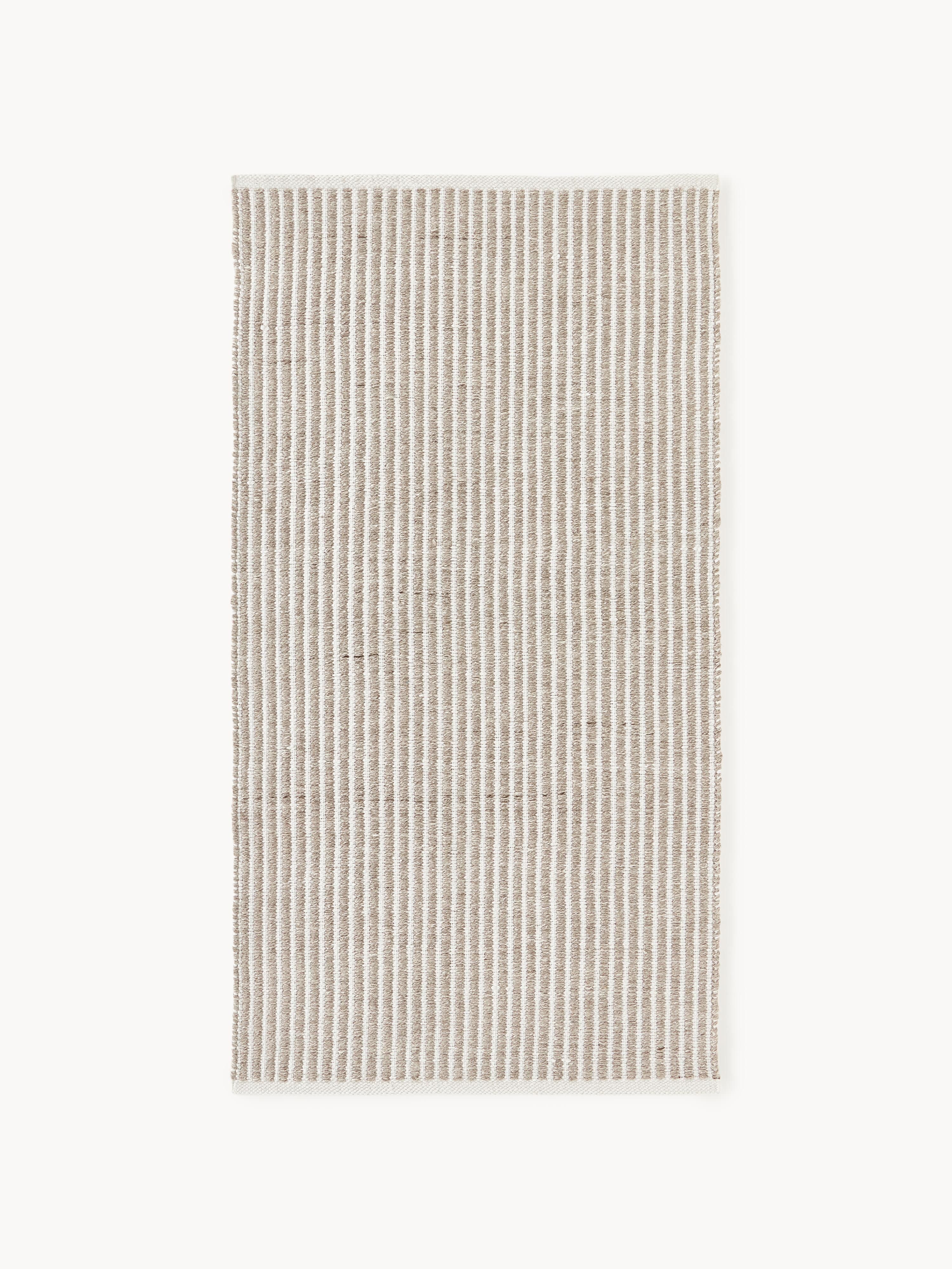 Gestreifter Outdoor-Teppich Turner, handgewebt