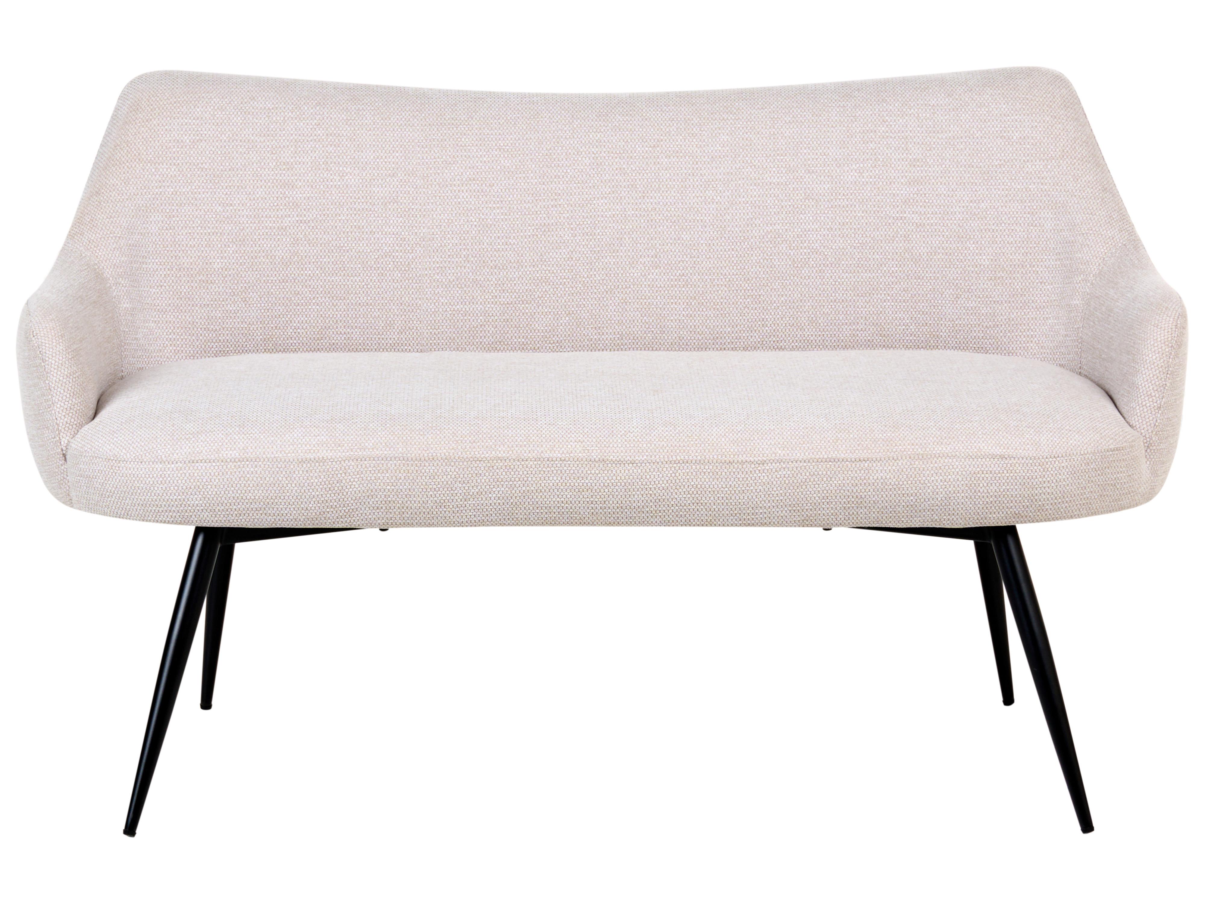 Dining Bench 2 Seater ARENDAL Fabric Beige