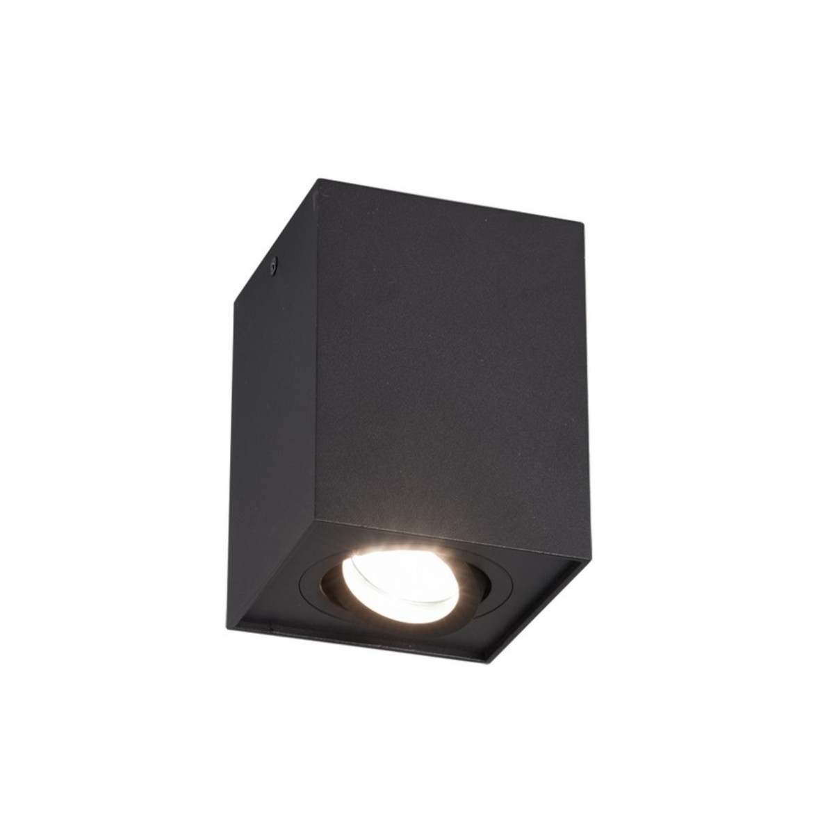 Spot kwadratowy czarny BISCUIT 1xGU10x35W wym:12,5x9,6x9,6cm IP20 Trio