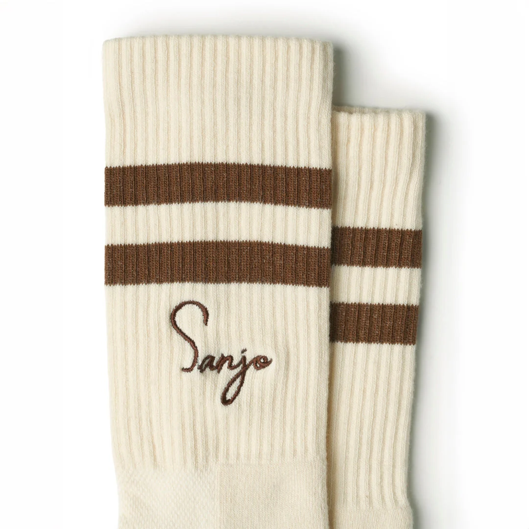 Sanjo Still Fresh Socks // Ecru & Brown Pack